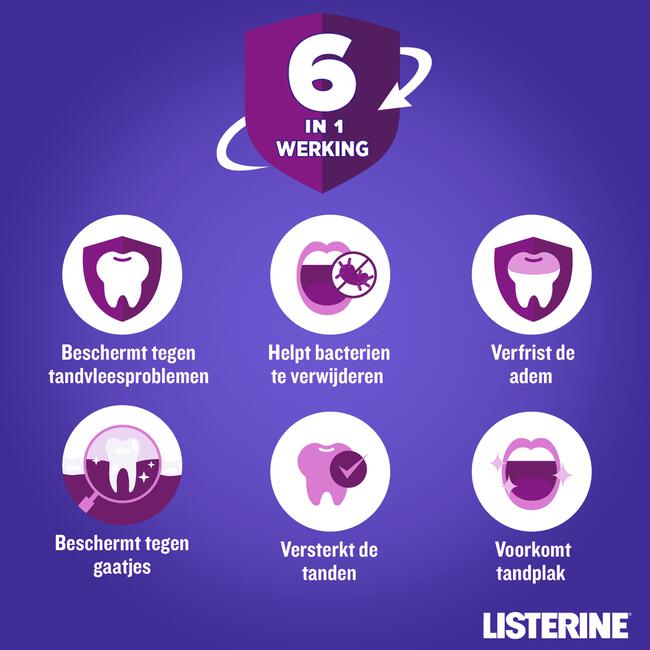 Listerine® Total Care Teeth Protection Mondspoeling 500 ML