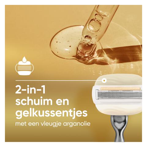 Gillette Venus Comfort Glow Argan Olie Navulmesjes 3 stuks