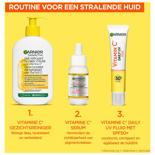 Garnier SkinActive Vitamine C Glowy UV fluid met SPF50 40ML