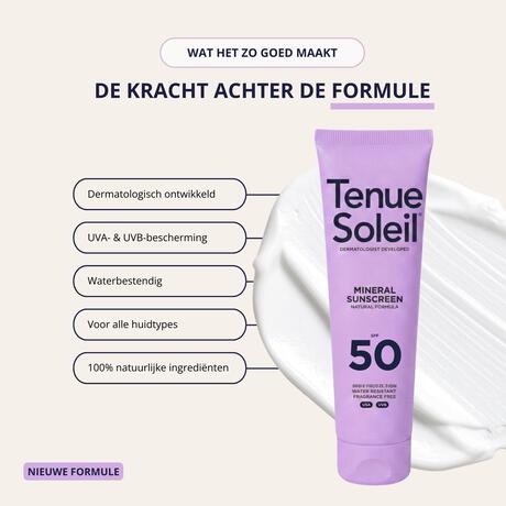 Tenue Soleil Zonnecrème SPF50 100 ML