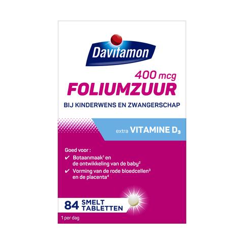 Davitamon Foliumzuur met vitamine D - Zwanger
