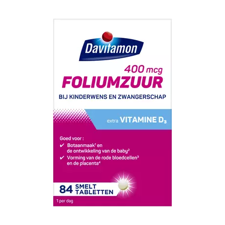 Davitamon Foliumzuur met Vitamine D3 Zwanger 30 stuks