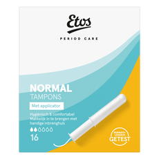 Etos period care normal tampons met applicator 16 stuks