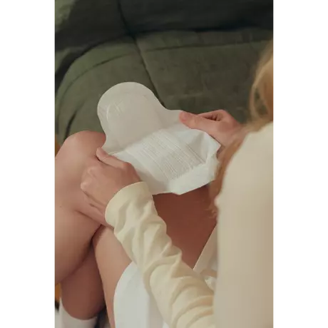 Sanature 100% Katoenen Maandverband Ultra Normaal Met Vleugels 10 stuks