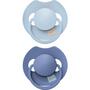 Difrax LOVI Prime fopspeen 0-6 M Baby Blue/Blue