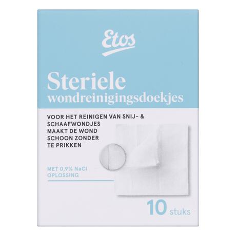 Etos Steriele Wondreinigingsdoekjes 10 doekjes
