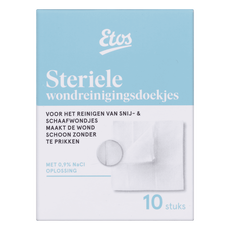 Etos Steriele Wondreinigingsdoekjes 10 doekjes
