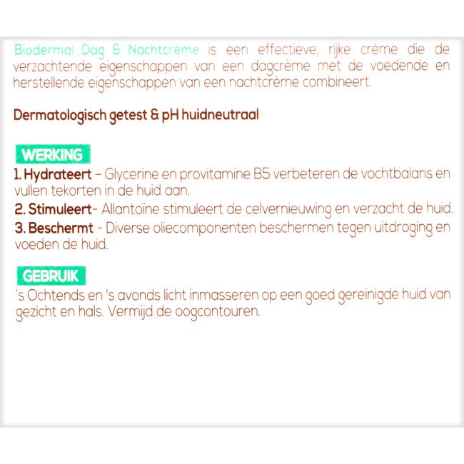Biodermal Dag- en Nachtcrème 50 ML