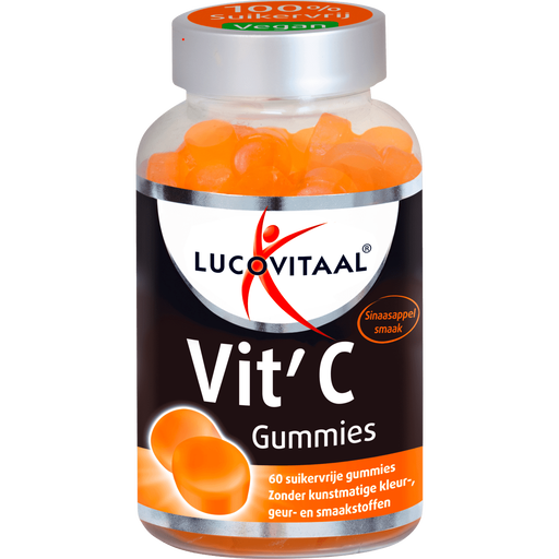 Lucovitaal Vitamine C Suikervrije Gummies Sinaasappel 60 stuks
