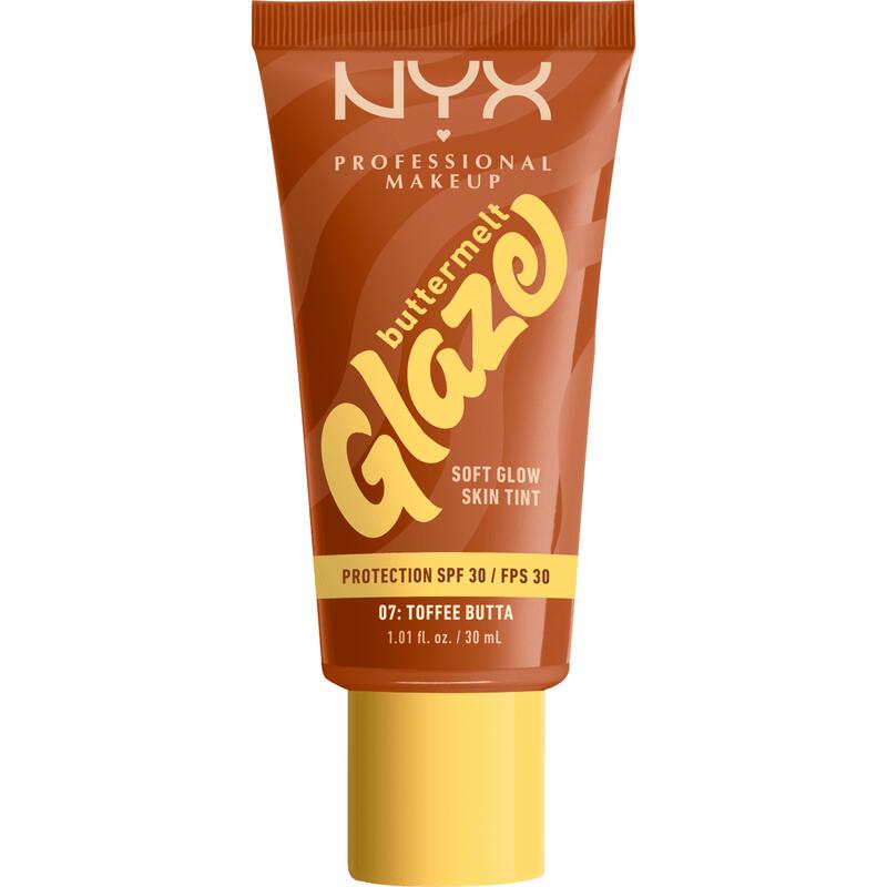 NYX Professional Makeup Buttermelt Glaze Skin Tint SPF30 7 Toffee Butta