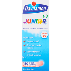 Davitamon Junior 1-3 Smelttabletjes Aardbei