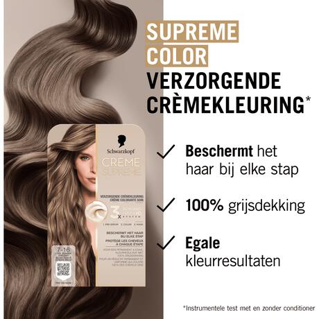 Schwarzkopf Creme Supreme Haarkleuring 7-16 Cool As Donkerblond