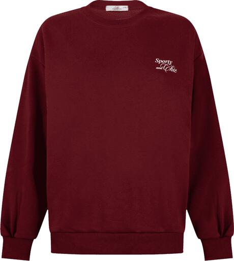 Bo Wilkes Sweater Burgundy Maat S/M