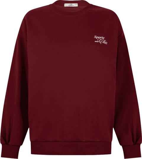 Bo Wilkes Sweater Burgundy Maat S/M