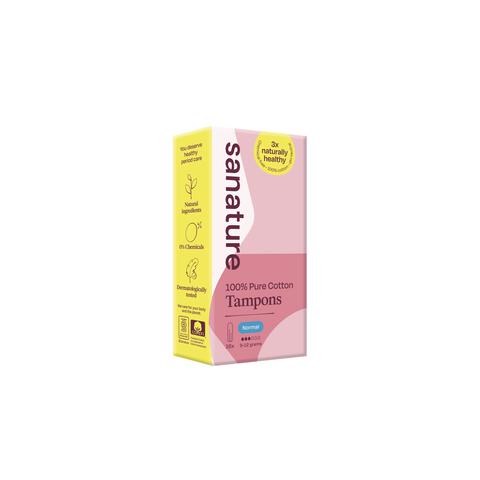 Sanature 100% Katoenen Tampons Normaal 16 stuks