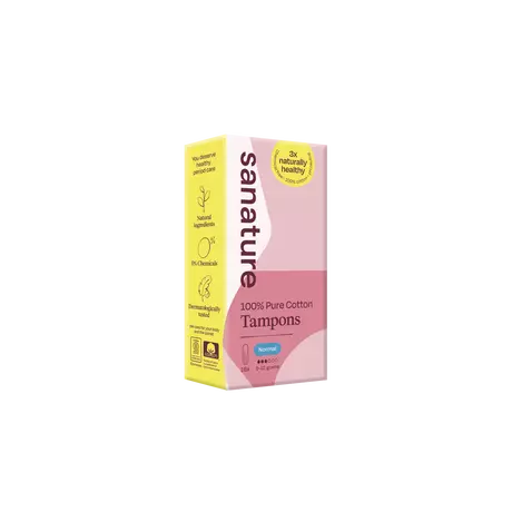 Sanature 100% Katoenen Tampons Normaal 16 stuks