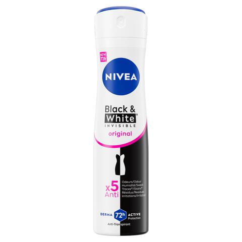 NIVEA Invisible Black & White Original Deodorant Spray 150 ML