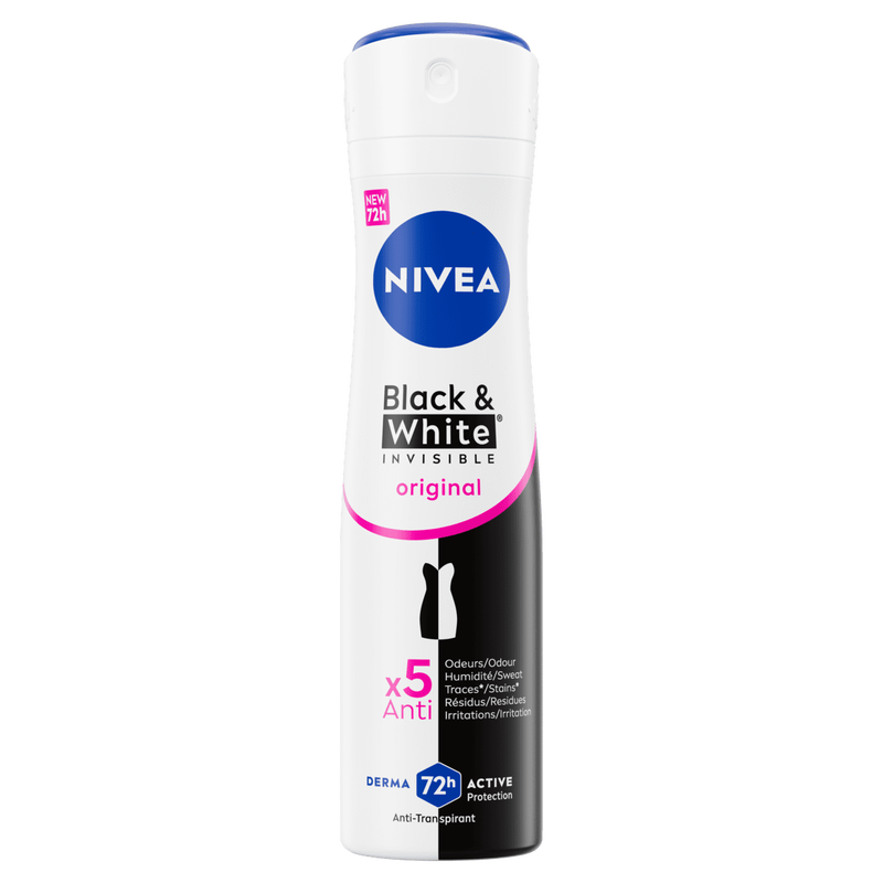 NIVEA Invisible Black & White Original Deodorant Spray 150 ML