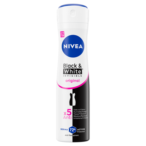 NIVEA Invisible Black & White Original Deodorant Spray 150 ML