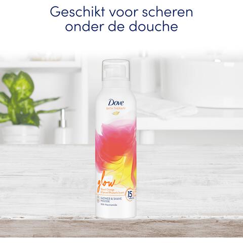 Dove Bath Therapy Glow Douche- & Scheerschuim 200 ml