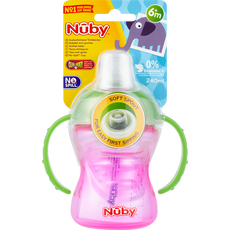 Nuby Super Sprout Antilek Drinkbeker Roze 6+ m 240 ML