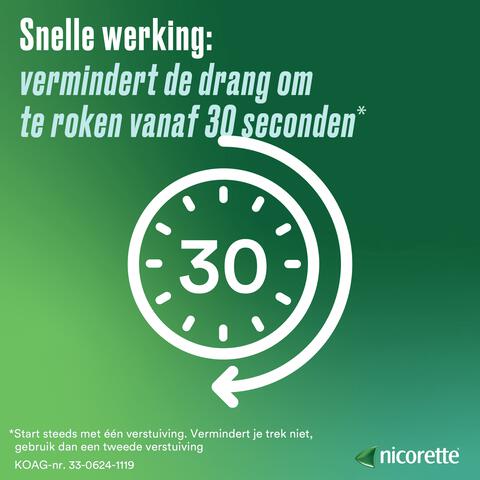 Nicorette® Mondspray – bij stoppen met roken – 13,2 ml, 1 mg nicotinez