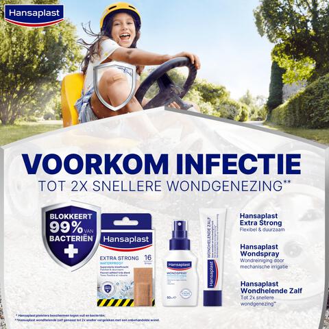 Hansaplast Extra Strong Waterproof Pleisters 16 Pleisters