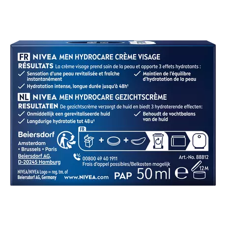 NIVEA MEN Hydrocare Gezichtcrème 50 ML