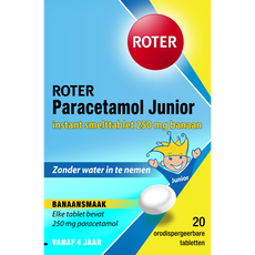 Roter Paracetamol smelttablet 250 mg Junior 20 tabletten