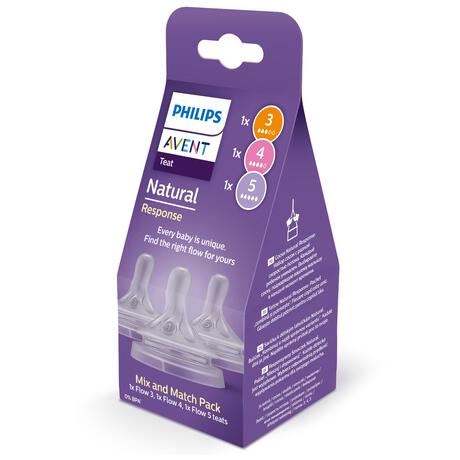 Philips Avent Natural Response Flesspeen Mix&Match 1m+SCY906/03