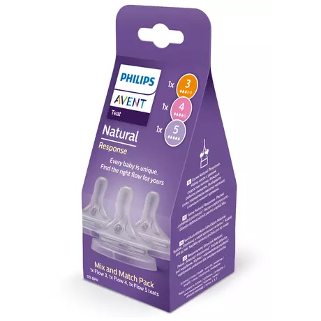 Philips Avent Natural Response Flesspeen Mix&Match 1M+ SCY906/03 3 stuks