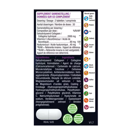 Lucovitaal Super Collageen 2000 mg Tabletten 60 stuks