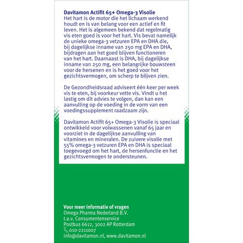 Davitamon Actifit 65+ Omega 3 Visolie Capsules