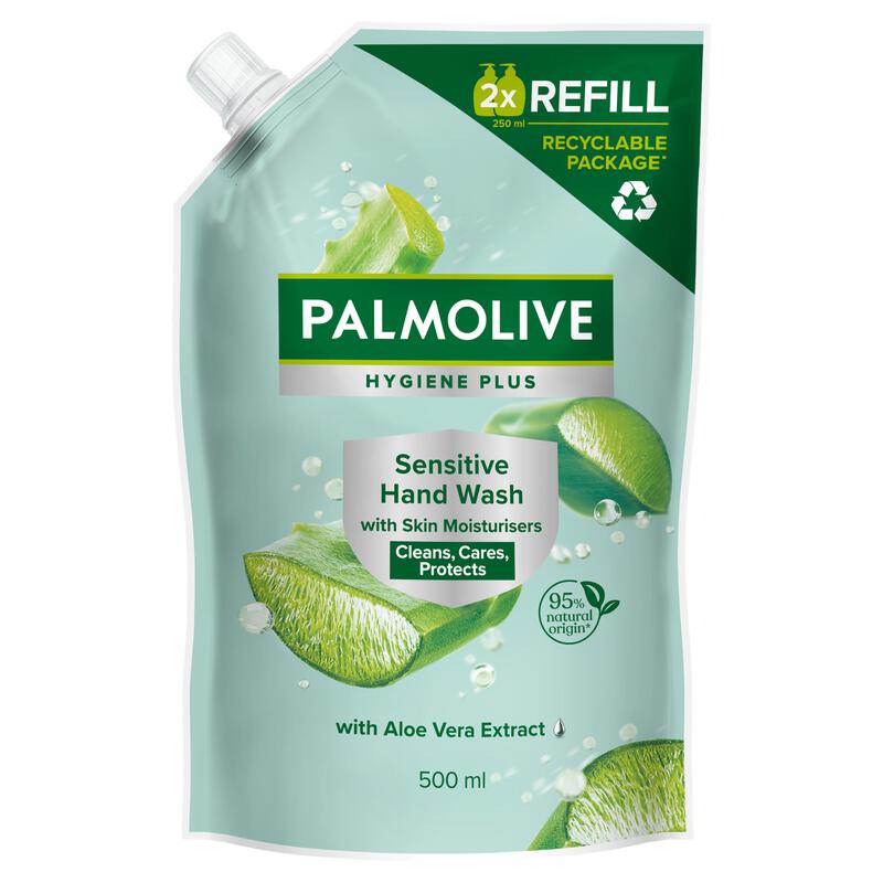 Palmolive Hygiëne+ Sensitive Antibacteriële Handzeep Navulzak 500 ML