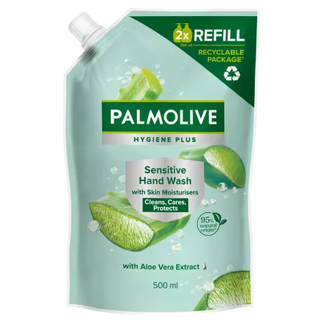 Palmolive Hygiëne+ Sensitive Antibacteriële Handzeep Navulzak 500 ML