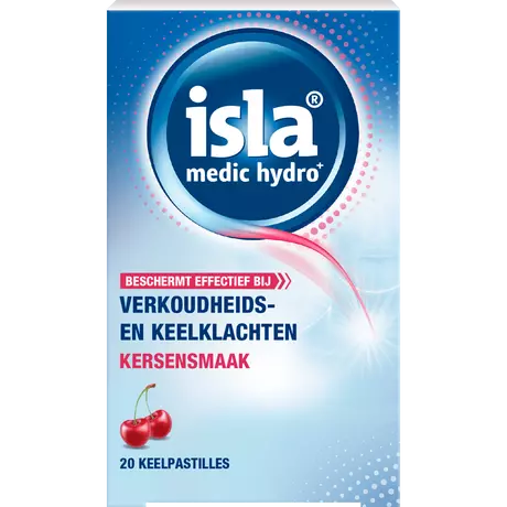 isla medic hydro Kersensmaak Keelpastilles 20 stuks