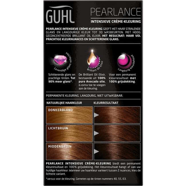 Guhl Pearlance Intensieve Crème-Haarkleuring 52 Lichtgoudbruin 2x50 ML