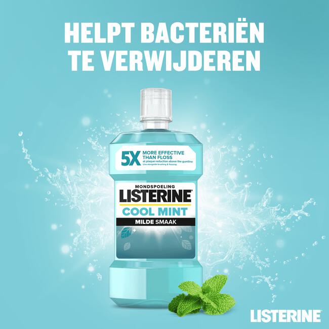 Listerine® Cool Mint Milde Smaak Mondspoeling 500 ML