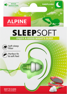Alpine SleepSoft Herbruikbare Slaap Oordoppen 1 paar