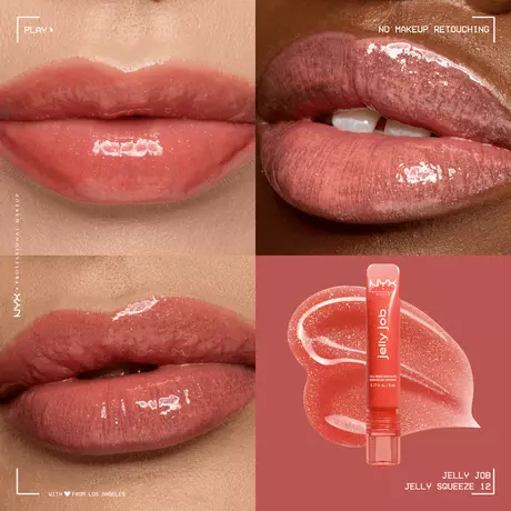 NYX Professional Makeup Jelly Job Lipgloss 12 Jelly Squeeze Oranje
