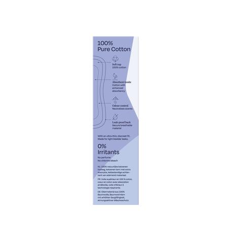 Sanature 100% Katoenen Incontinentie Inlegkruisjes Light Plus 20 Stuk
