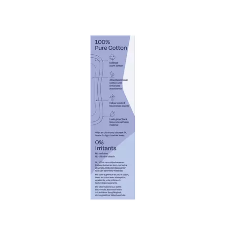 Sanature 100% Katoenen Incontinentie Inlegkruisjes Light Plus 20 Stuk