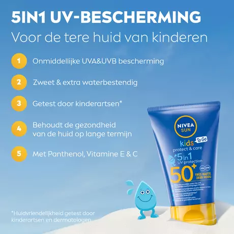 NIVEA SUN Kids Pocket Size Zonnebrand SPF 50+ Travel Size 50 ML