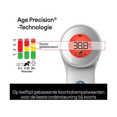 Braun Contactloos + Voorhoofdthermometer Age Precision BNT400