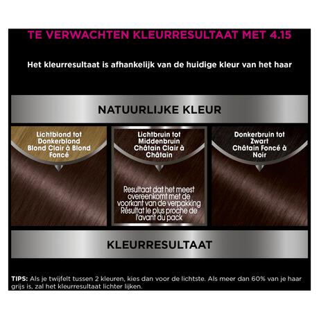 Garnier Olia Permanente Haarverf 4.15 IJs-Kastanjebruin