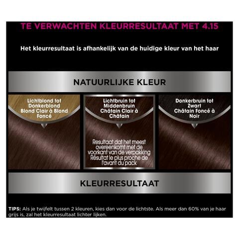 Garnier Olia Permanente Haarverf 4.15 IJs-Kastanjebruin