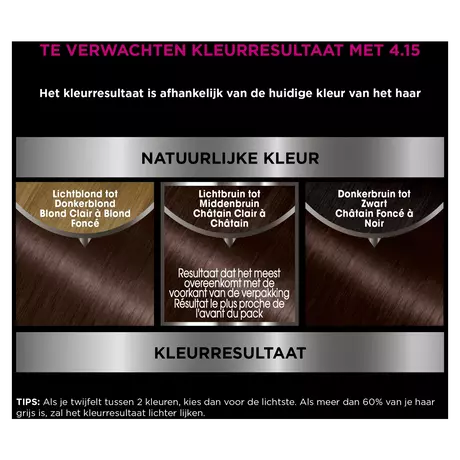 Garnier Olia Permanente Haarverf 4.15 IJs-Kastanjebruin
