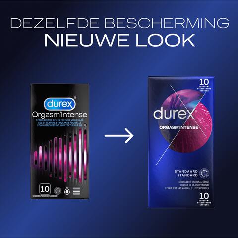 Durex Condooms Orgasm Intense met Ribbels 10 stuks