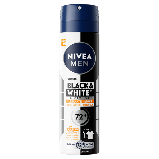 NIVEA MEN Black & White Ultimate Impact Deodorant Spray 150 ML