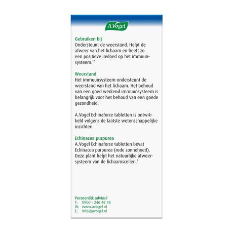 A.Vogel Echinaforce Weerstand1* Tabletten 200 stuks